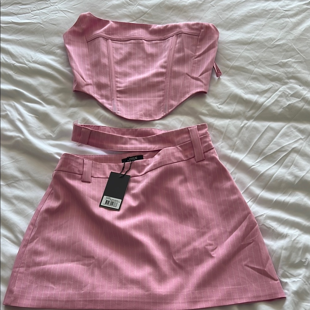 REVOLVE Set Pink Mini A-Line Skirt Set Casual